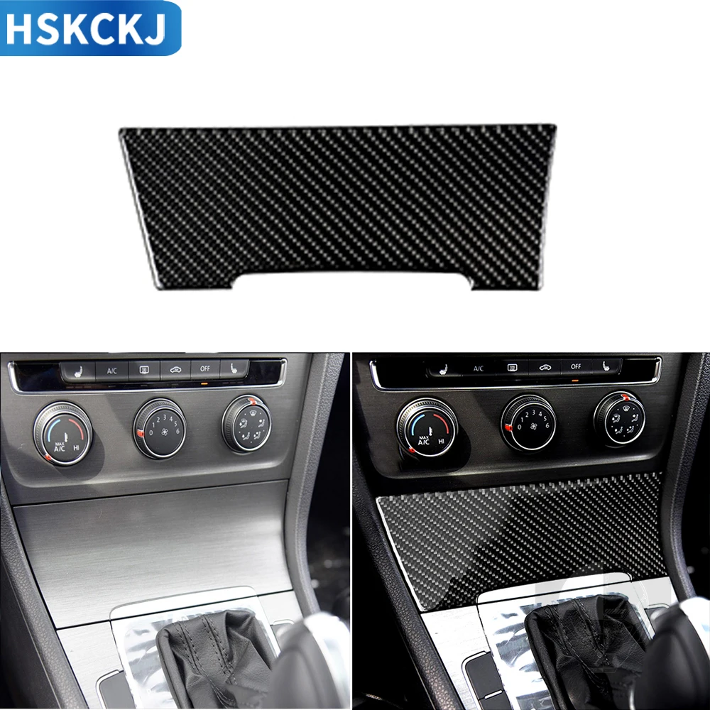 

For Volkswagen VW Golf 7 MK 7 2013 2014 2015 2016 2017Cars Accessories Carbon Fiber Stickers Central Charger Interior Decoration