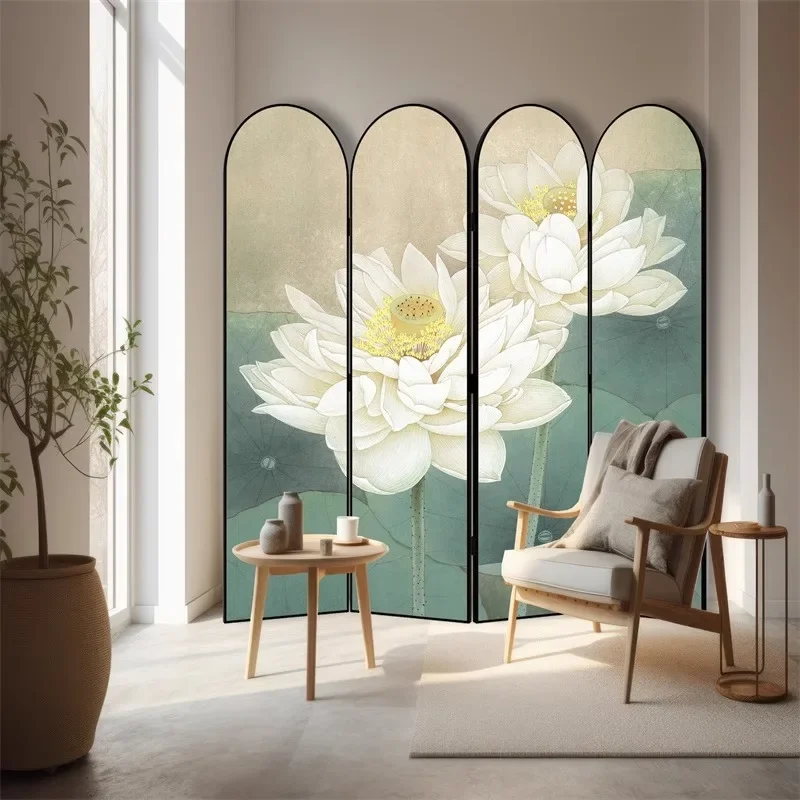 Hotel novo estilo nacional tela dobrável partição sala de estar jantar quarto entrada bloqueio decorativo francês retro