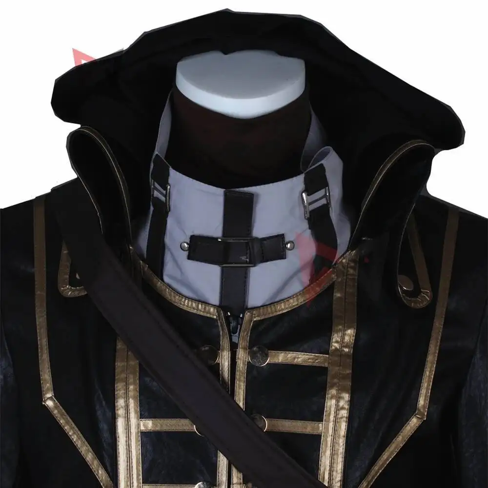 MMGG New Dishonored Cosplay Corvo Cosplay Costume Leather Coat Pants Halloween Game Anime Set Custom Made Size For Men