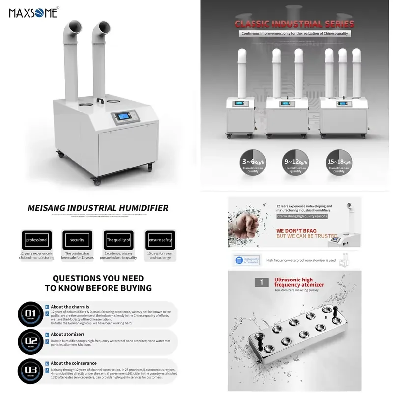 for Farm Ultrasonic Industrial Humidifier 9KG Fog Suitable for Warehouse Farm Humidification