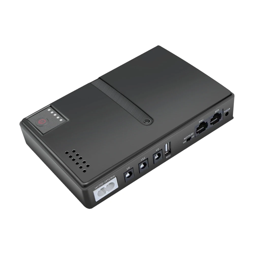 DC 5V9V12V/15V/24V UPS Uninterruptible Power Supply with Battery Backup Suitable For Routers/Modems/Security Cameras