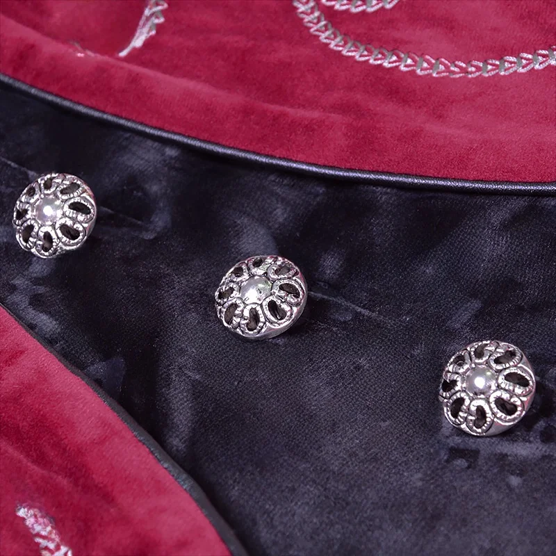 Duży rozmiar męski renesansowy średniowieczny frak średniej długości płaszcz punkowy etniczny kostium sceniczny jesienne trendy mody