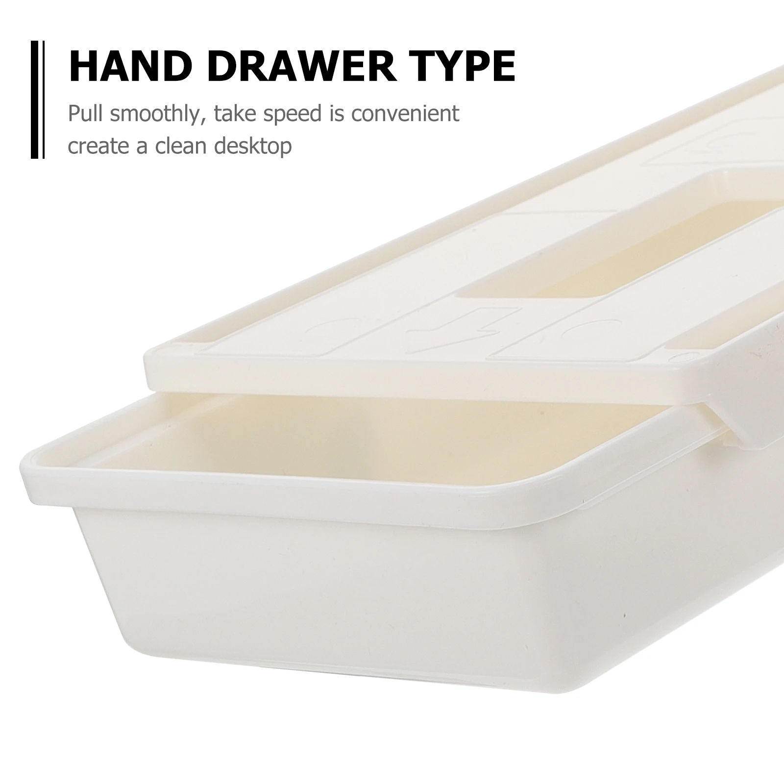 

Adhesive Under Desk Drawer Storage Box Plastic Table Drawer Desktop Organizer Office Bedroom Stationery Cosmetics Remote Pp