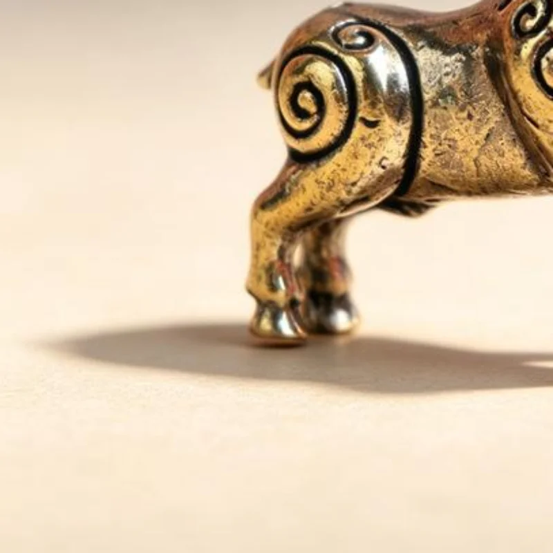 Vintage Mini Sheep Figurine Retro Lamb Statue Farm Animal Micro Landscape Ornament Desktop Craft New Year 2027 Decor Gifts