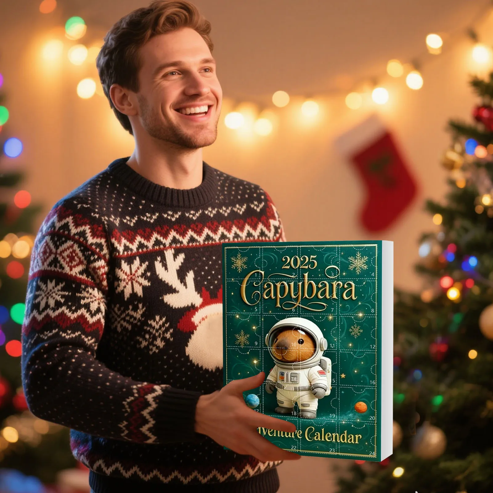 Luci a batteria con timer per ghirlande Calendario dell'Avvento Anatomia Luci natalizie per interni Funziona a batteria con timer