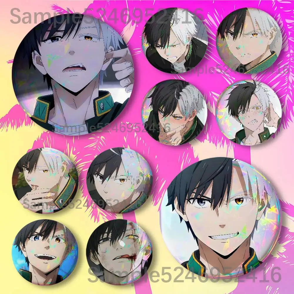 Sakura W-Wind B-Breaker Anime Round Button Pins Badge Brooches Backpack Clothes Decoration Fashion Cartoon Jewelry Gifts