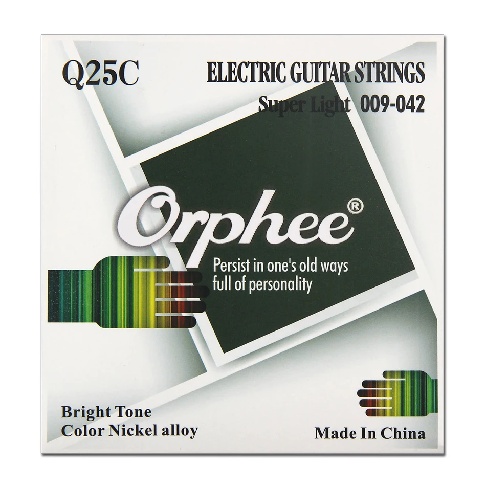 Orphee Electric Guitar Strings Q25C High Carbon Steel Hexagonal Core Electric Guitarra Stings Guitar Parts & Accessories