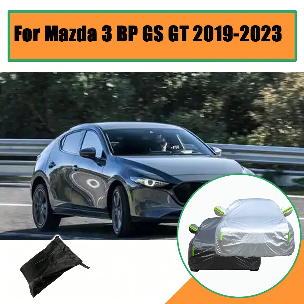 

Outdoor Protection Full Car Cover Snow Cover Sunshade Waterproof Dustproof Exterior For Mazda 3 BP GS GT 2019-2023 2020 2021