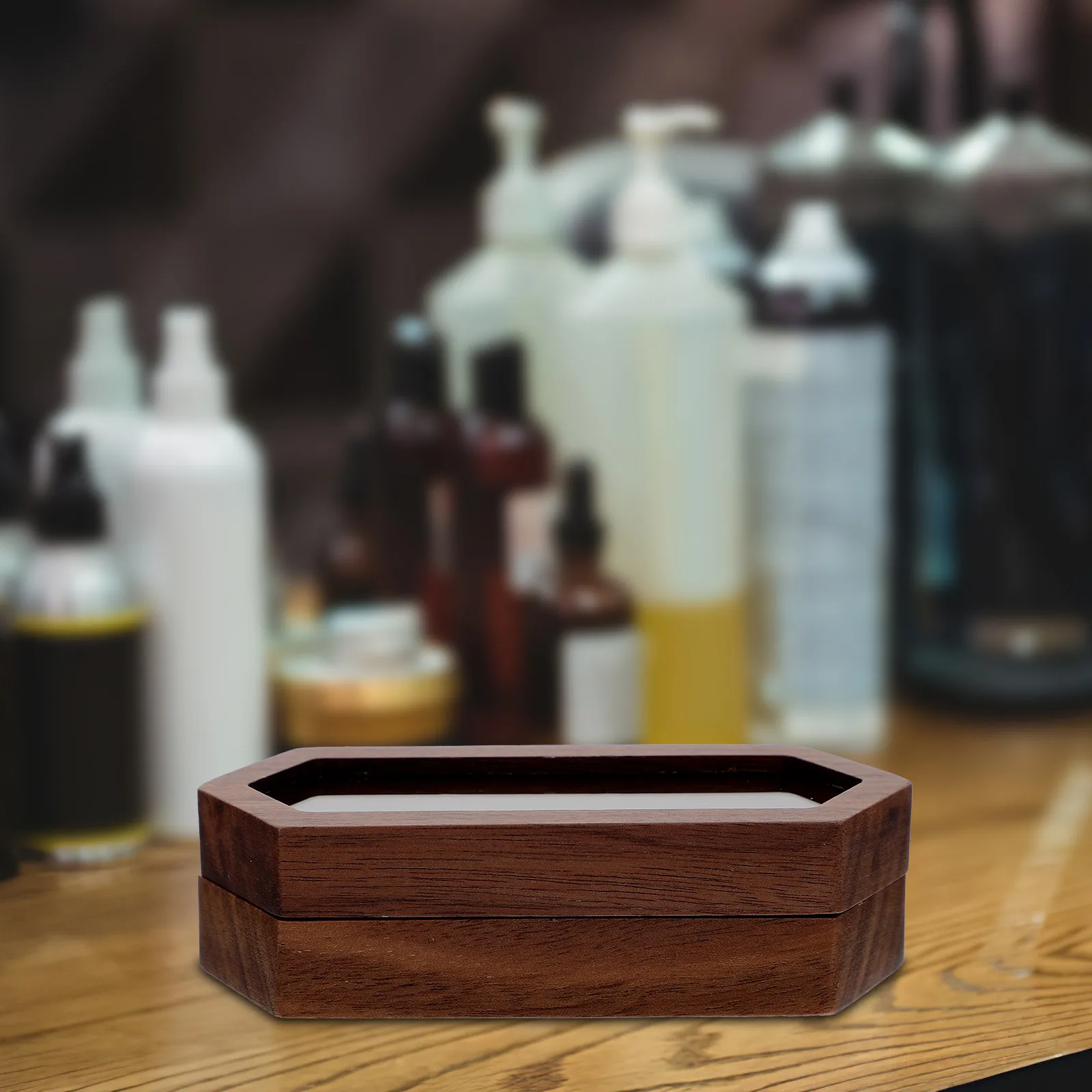 

Деревянная шкатулка для колец, органайзер для хранения украшений, портативная, с магнитной крышкой, идеальный подарок на свадьбу или помолвку, футляр для ювелирных изделий