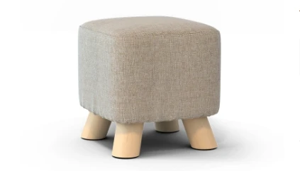 Solid wood shoe stool fashion wear shoe stool creative square stool cloth artist home small stool sofa stool coffee table bench