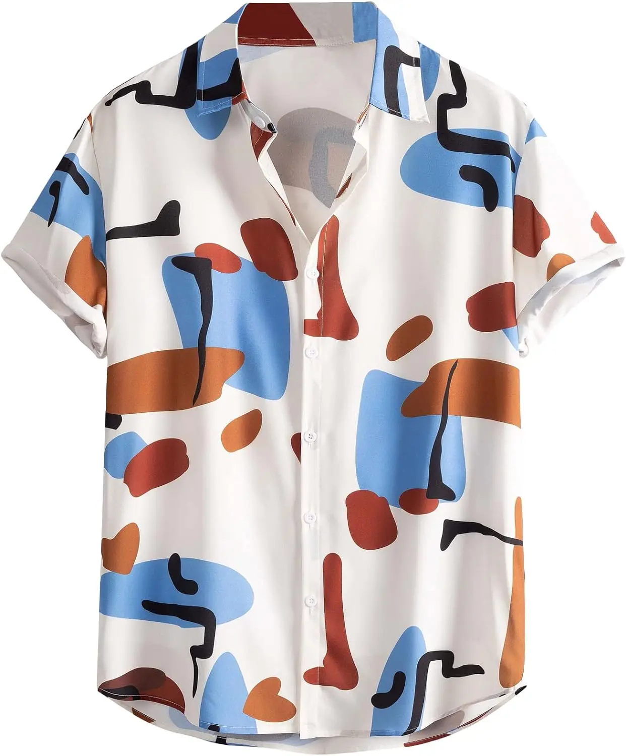 Men's Shirts 2024 Halloween Shirt For Men Summer Casual Fashion Hawaiian Party Clothing Top T Short Sleeved