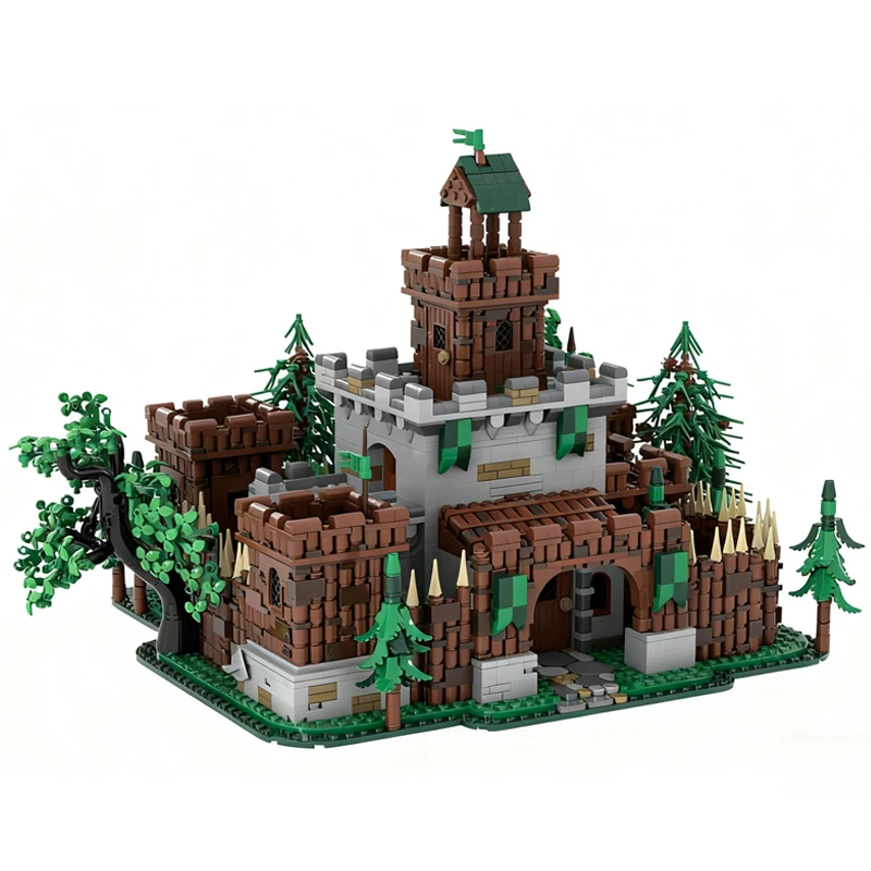 

НОВЫЙ 3822 шт. MOC, европейский средневековый вид на улицу, модель замка лесногоместка, творческие идеи «сделай сам», детская игрушка в сборе, головоломка, подарок на день рождения