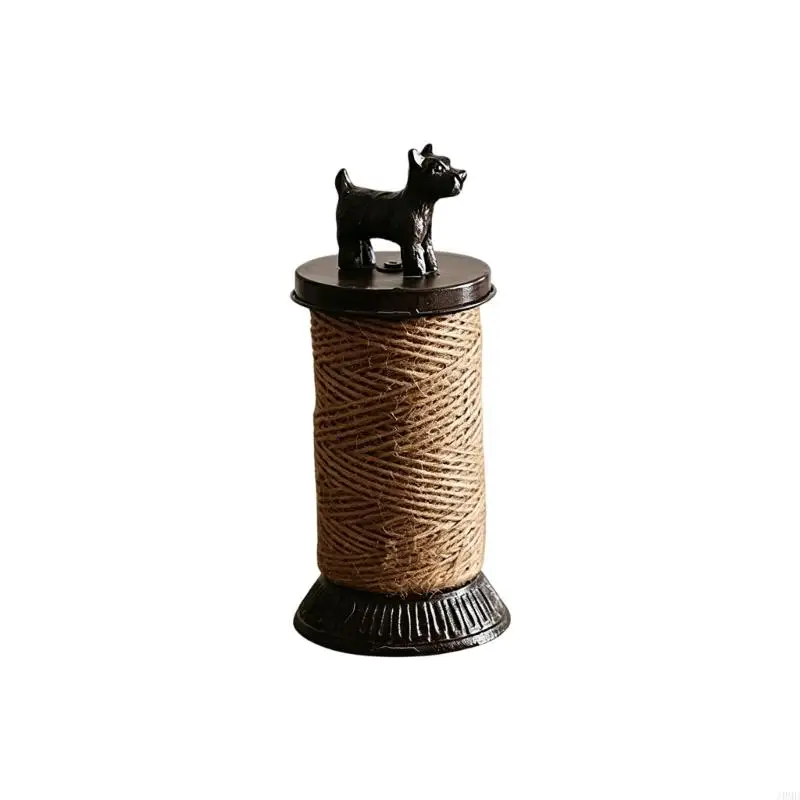 Fascinating Cast Iron Rope Spool Retro With Bird Pattern Unique Animal Shelf For Home Decors JOMD