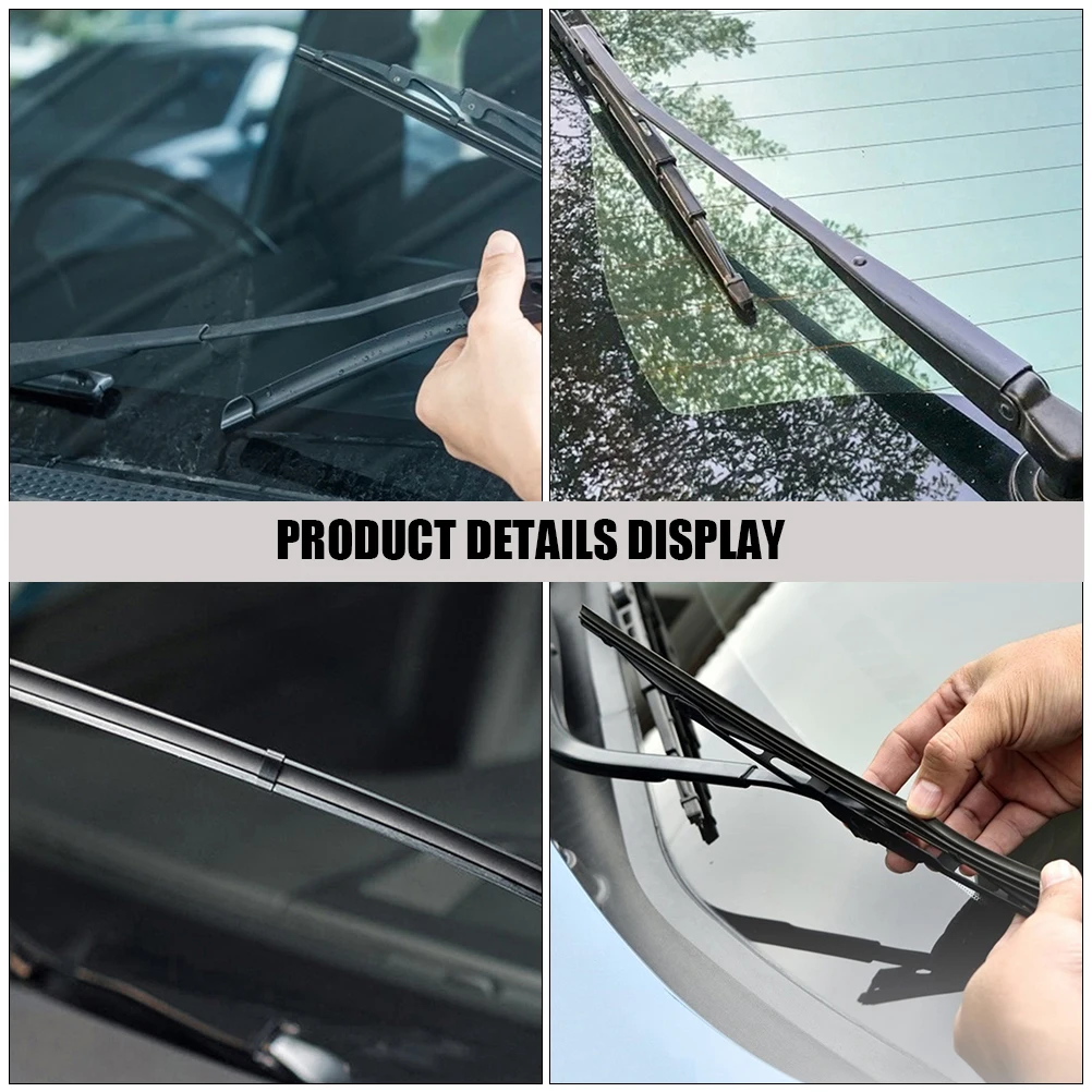 

10Pcs Windshield Wiper Blades Refills High-Durability Rubber Strip Insert for Clear Visibility All-Season Car Wiper Rubber Strip