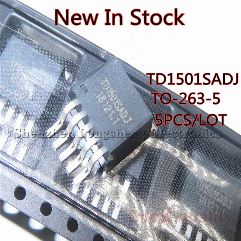 5PCS/LOT  TD1501SADJ TD1501 SMD TO-263-5 voltage regulator chip  New In Stock