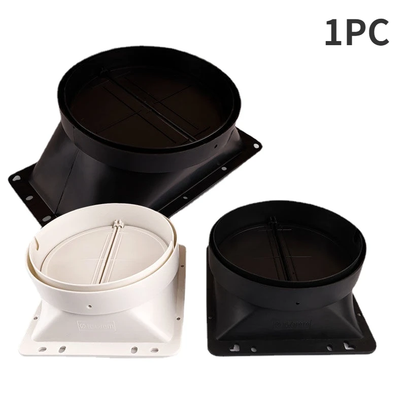 1PCS Range Hood Check Valve Exhaust Flue Pipe Base Odor Control Check Anti Smoke for Range Hood