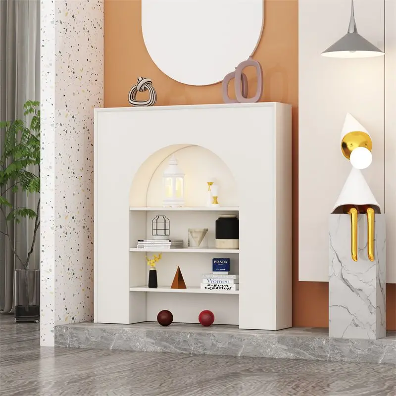 Wit dressoir Woonkamerkasten Luxe organisator Woonkamerkasten Displayopslag Gabinetes De Almacenamiento Meubels