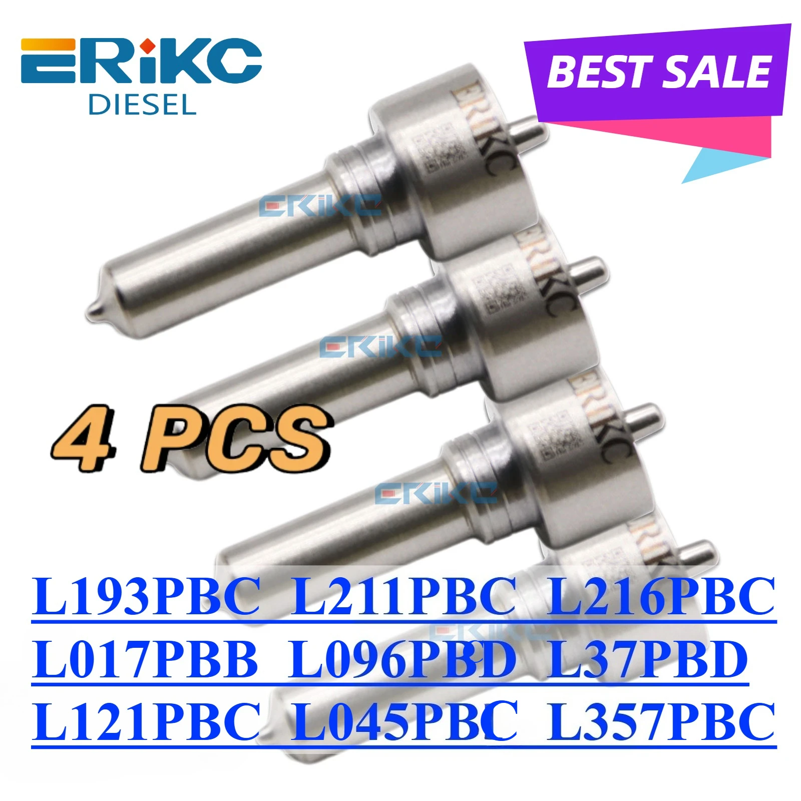 4PCS L193PBC L357PBC L211PBC L216PBC Auto Injector Nozzle L017PBB L096PBD Sprayer For Delphi L137PBD L121PBC L045PBL