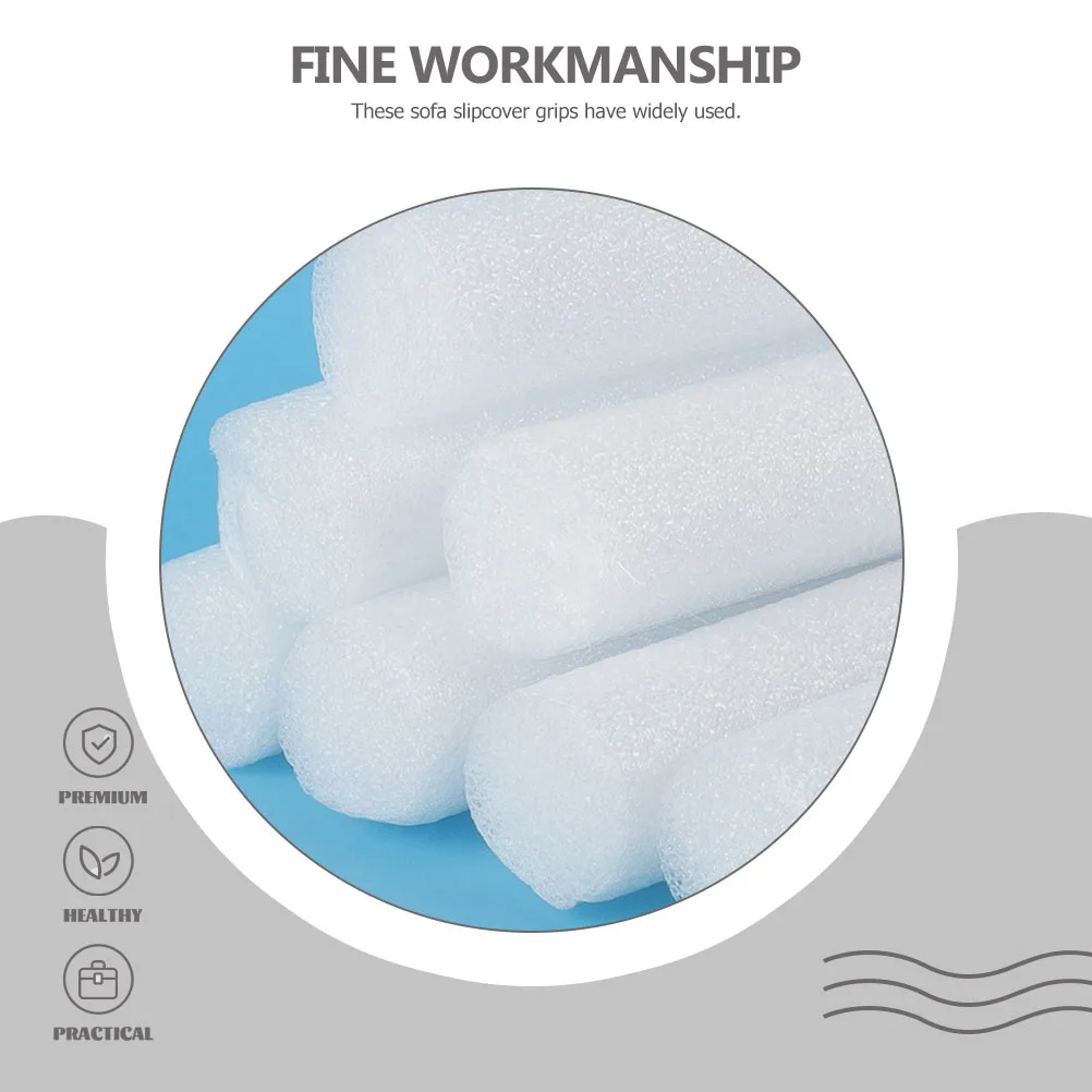 

Tuck Grips Sofa Slipcover Cushion Support Stick Non-Slip Reusable Couch Backer Rod Flexible for Furniture