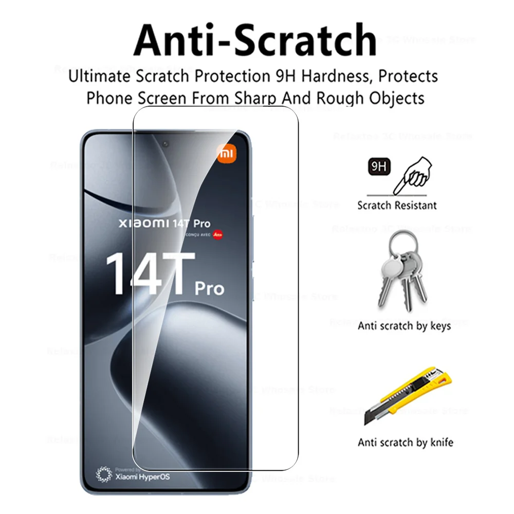 8 in 1 Screen Glass For Xiaomi 14T Pro 3D Camera Tempered Glass Mi 14TPro 14 T Xiaomi14T Xiaomi14TPro 5G Lens Screen Protector