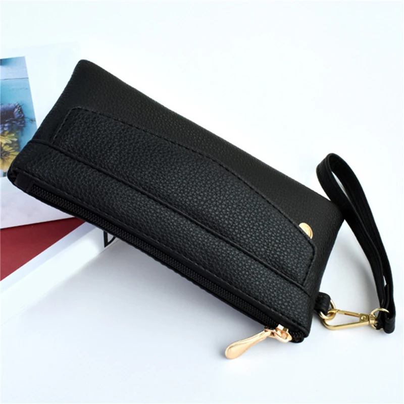 Fashion Mini Coin Purse Multi-functional PU Leather Wallet Money Bag Short Small Multi-Card Women Clutch Card Holder image 3