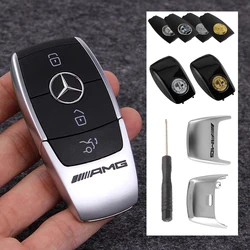 Car Remote Key Cover Shell Refit Sticker Key Case Modification Decal For Mercedes Benz AMG W212 W213 W221 W463 W205 W168 W176