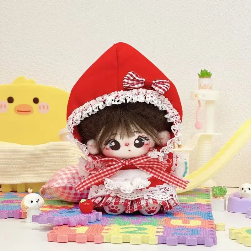 10 سنتيمتر-20 سنتيمتر ملابس الفتيات دمية القطن ، فستان الدمية القطيفة الأصلية ، مجموعة استبدال خلع الملابس فستان كعكة الأميرة #2