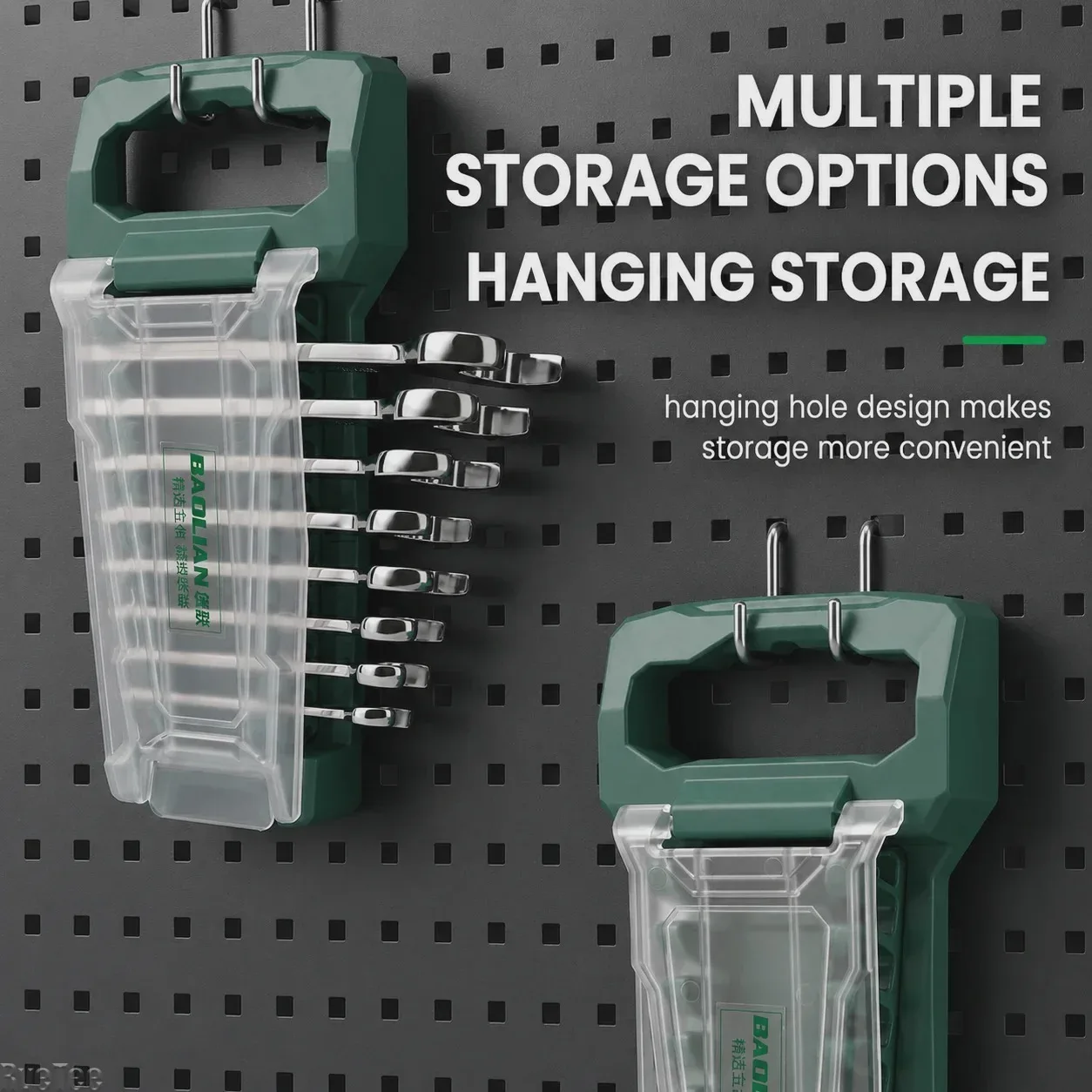 Heavy-Duty Portable Handheld Bag Organizer Storage Wrench Tool Holder for Auto Rack Wall-Mountable Belt Mechanic Bolt Organizer