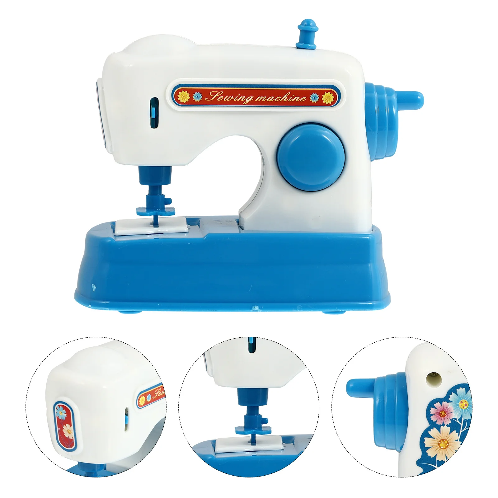 

1Pcs Simulated Mini Sewing Machine Durable Lightweight Plastic Creative Educational Role-Playing Kids Play House