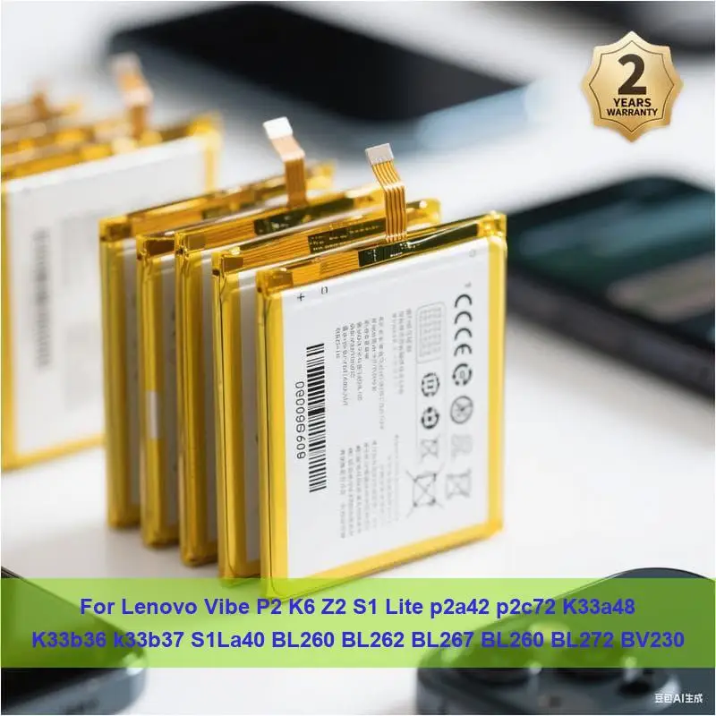 

Аккумулятор для Lenovo Vibe P2 K6 Z2 S1 Lite p2a42 p2c72 K33a48 K33b36 k33b37 S1La40 BL260 BL262 BL267 BL260 BL272 BV230