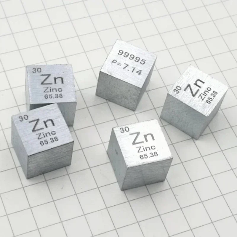 10*10*10mm Metal Zinc Periodic Table Cube Zn high purity Pure Zinc Cube Wonderful Element Collection Craft