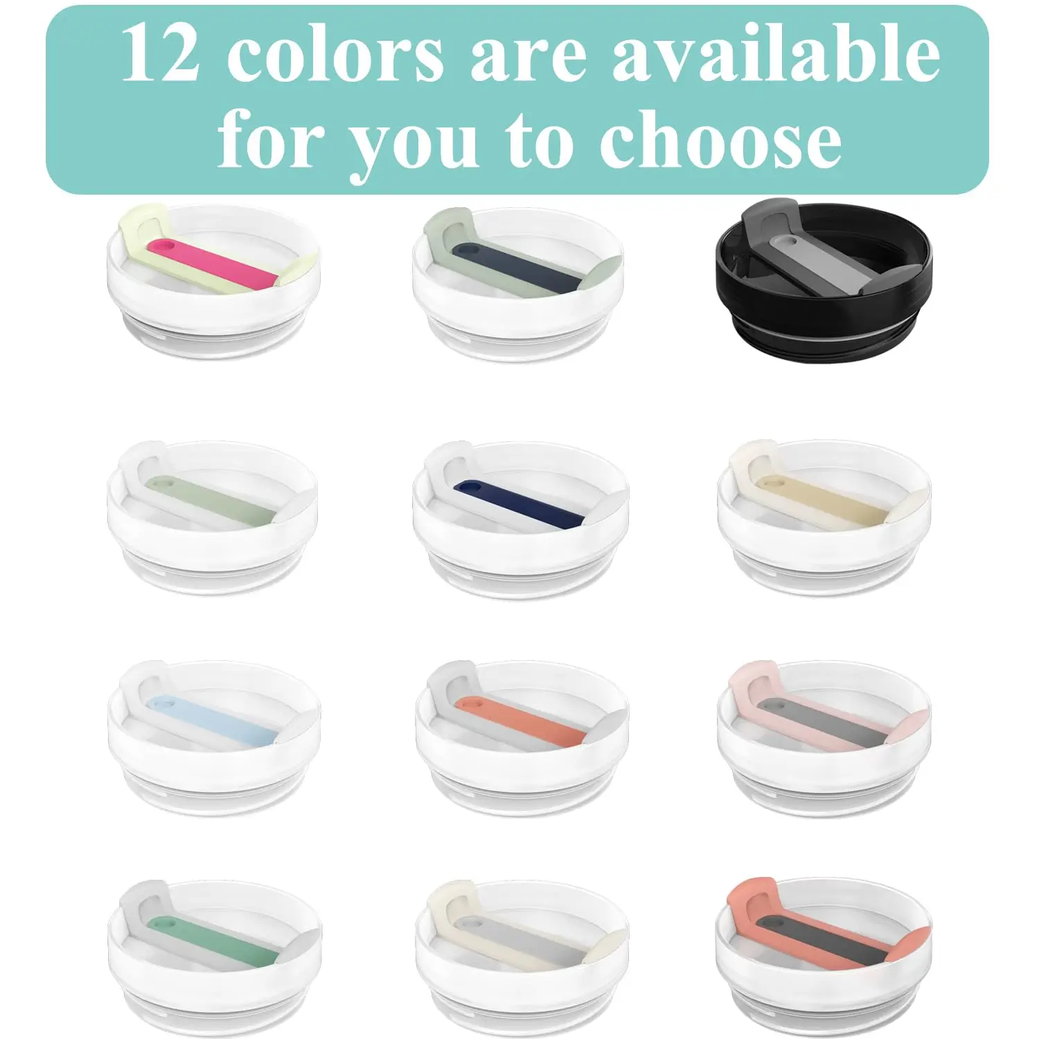 For Stanley Cup Cover Spill Proof Splash Resistant Tumbler Stainless Steel Car Mug Handle Straw Tumbler Lid Compatible Stainless