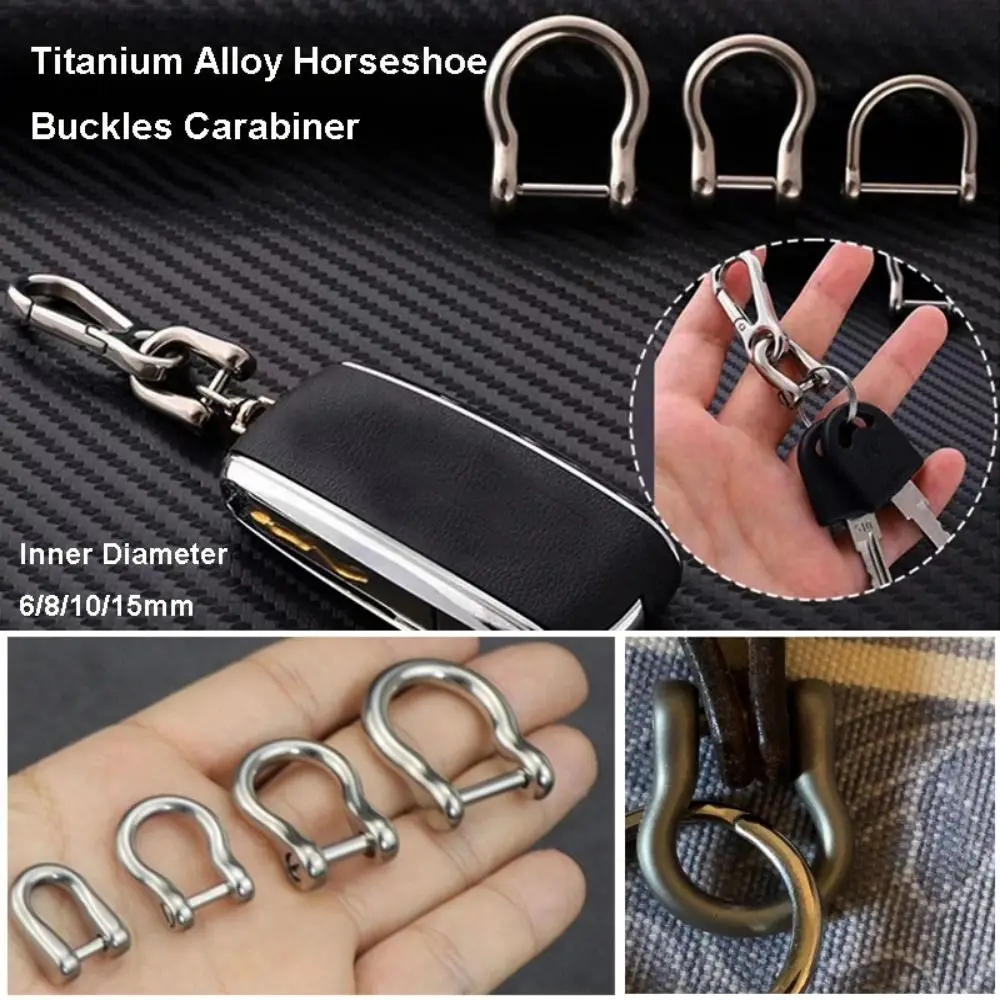 Mosquetones de titanio para pesca – Hebillas herradura y ganchos D
