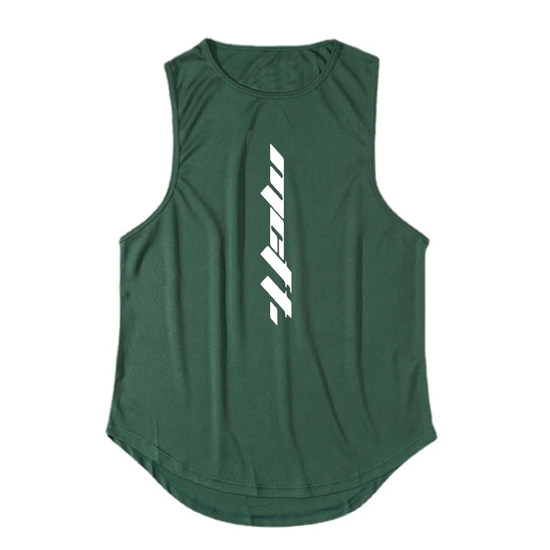 Muscle Guys Gym Clothing Workout Tank Top Mens Bodybuilding Vest Mesh Fitness Sleeveless Shirt for Men Sports Basketball Jerseys