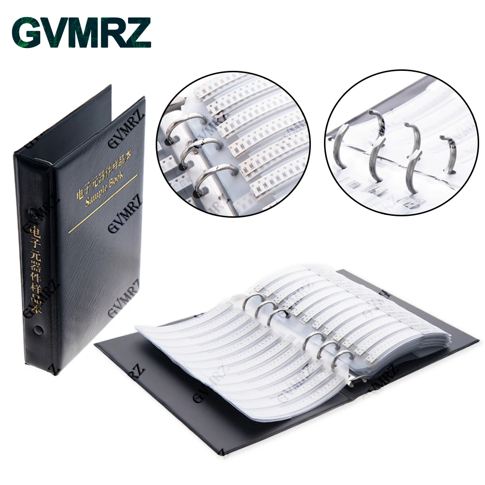 0201 0402 0603 0805 1206 5% Resistor Kit Smd Book  Chip Resistor Assortment Kit FR-07 SMT 170 Values 0R-10M Smd Sample Book