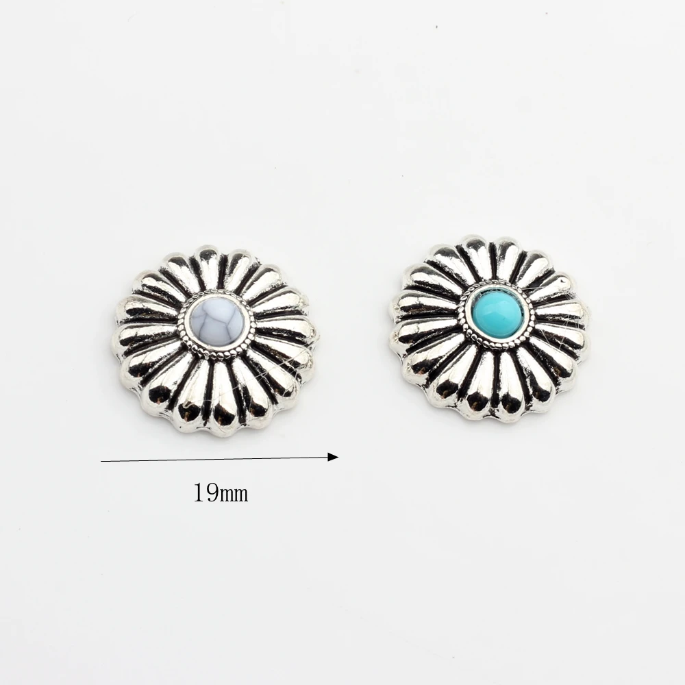 Zinc Alloy Metal  CONCHO Mini Daisy Flowers Charms 20mm 4pcs/lot For DIY Bracelet Earrings Jewelry Accessories Findings