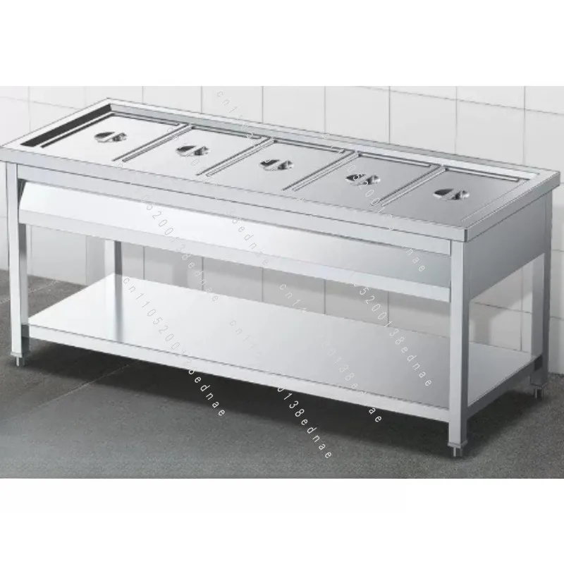 Electric Food Warmer Catering Display Stainless Steel Bain Marie Buffet Stove 3 4 5 6 Grid Chafing Dish Heating
