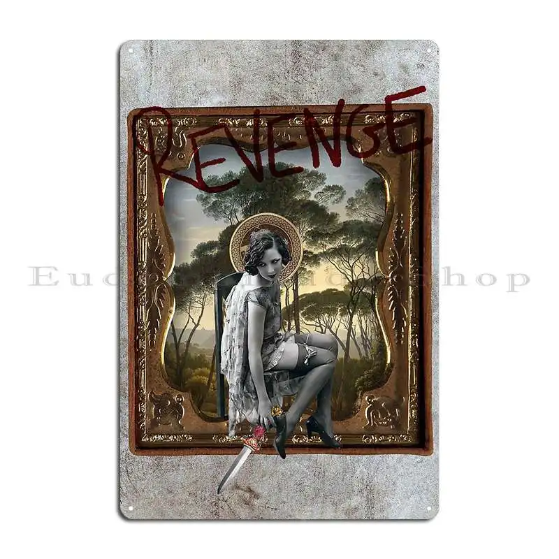 Revenge Collage Metal Plaque Custom Wall Plaque Decoration Plaques Garage Tin Sign Poster