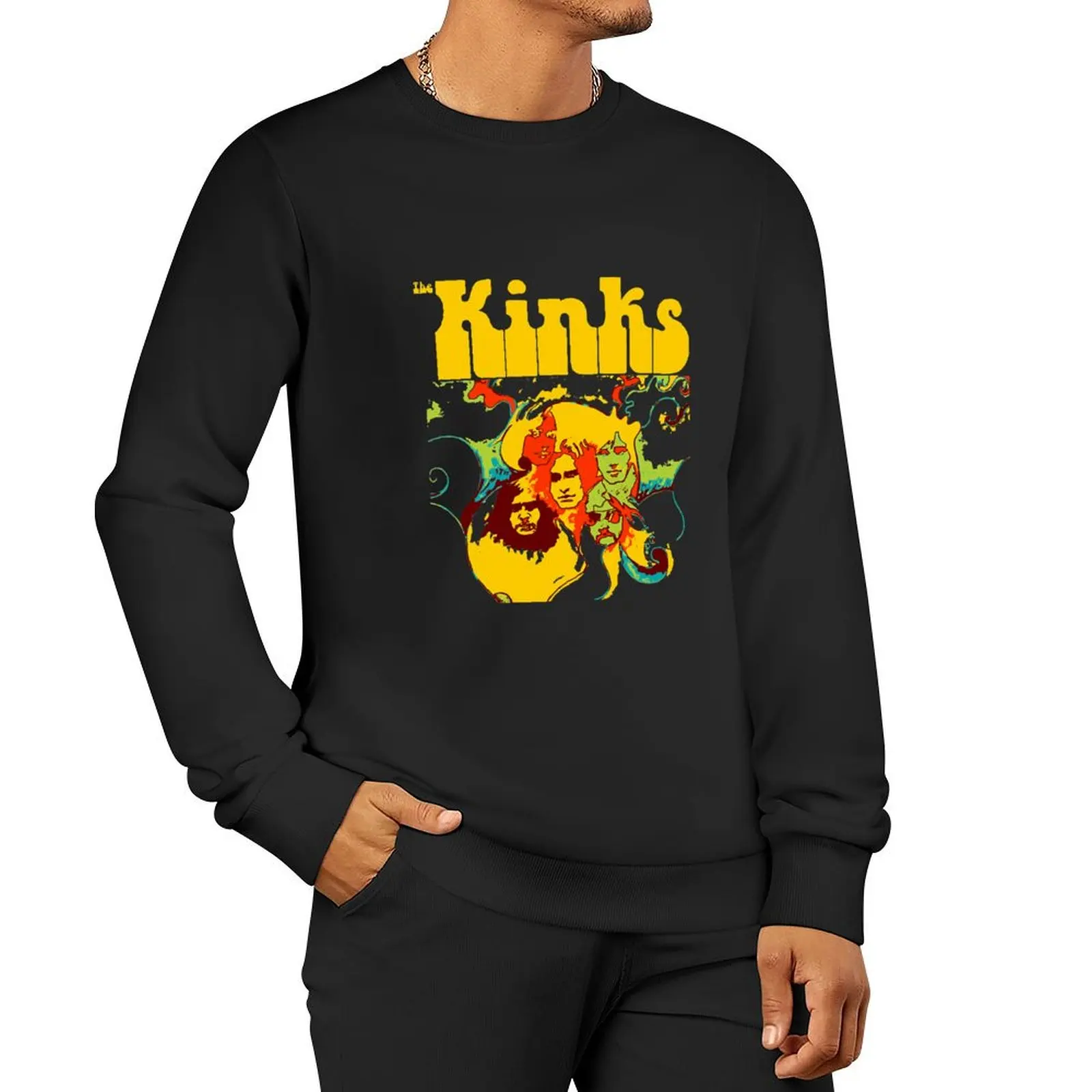 The Kinks Tri-blend Pullover Hoodie korean style clothes hooded shirt aesthetic clothing anime sweatshirt