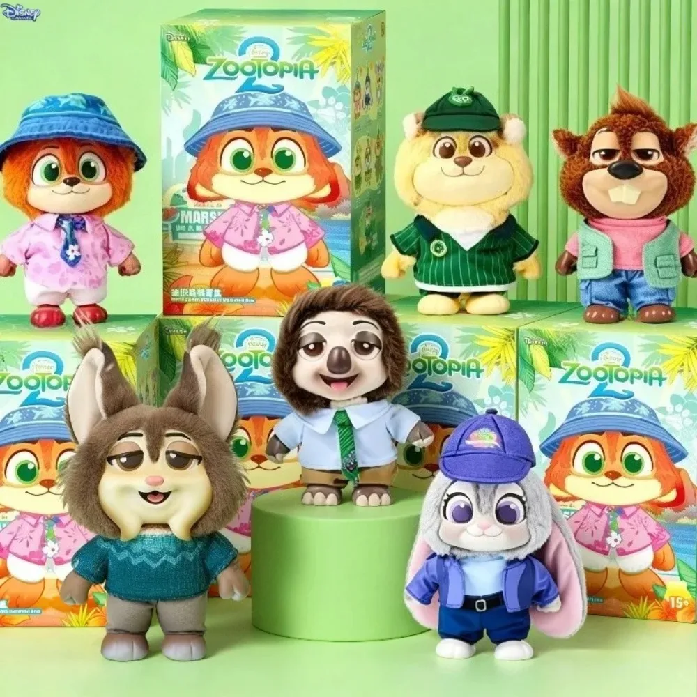 Disney Zootopia City Residents Plush  Vinyl Blind Box | Judy Nick Collectible Figurines | Cute Cartoon Dolls For