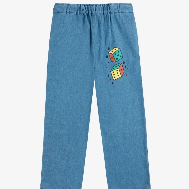 Pantalons de sport en peluche pour enfants, pantalons décontractés de dessin animé imprimé complet pour garçons, automne/hiver 2025