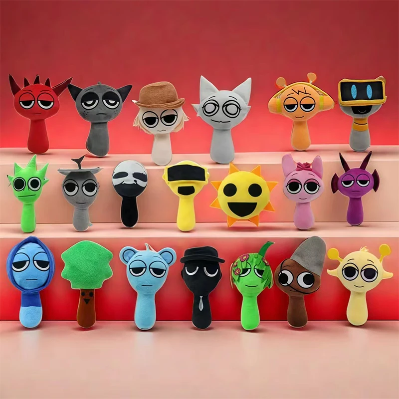 Incredibox Sprunki Plush Soft DollToy Cartoon Games Rhythm Box Plushie Cute Collection Room Decoration Gifts for Kids Toys