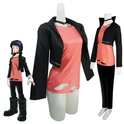 Kyoka Jiro Cosplay Costume Anime My H-ero Boku no Hero Women Suit Black Waistcoat Red Tee Carnival Role Play Suit Colthes Suit