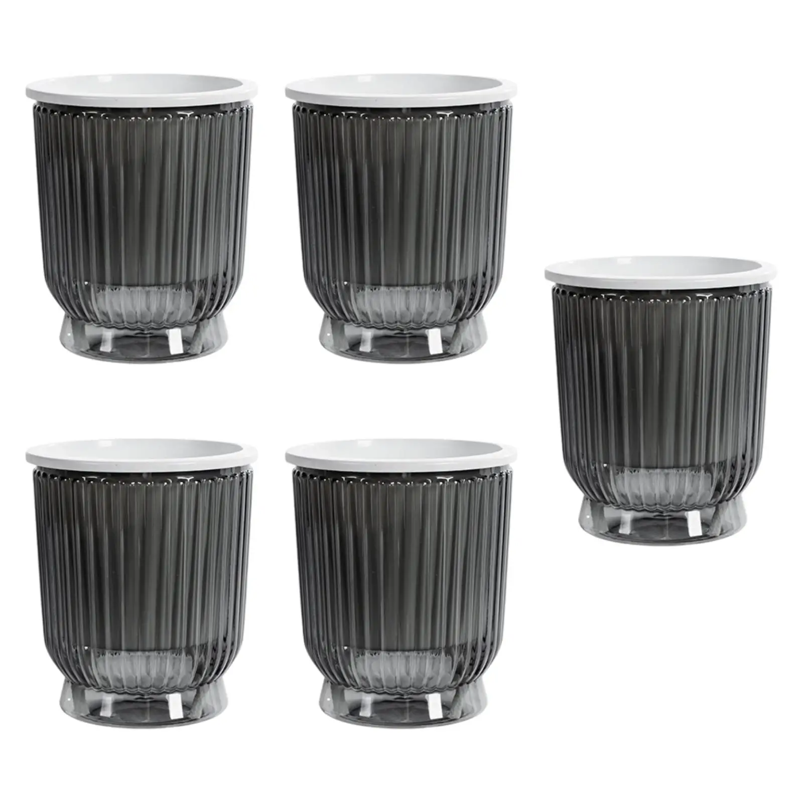 5 Pieces Self Watering Plant Pots Fashion Potted Desktop Decorative Gardening Portable for Indoor Plants for Apartment Patio Bar