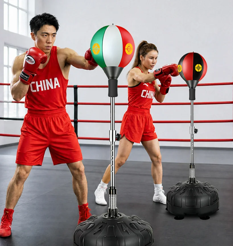 Factory Direct Standing Punching Speed Ball Tumbler, Stress Relief Boxing Bag Household Fitness Equipment In Stock