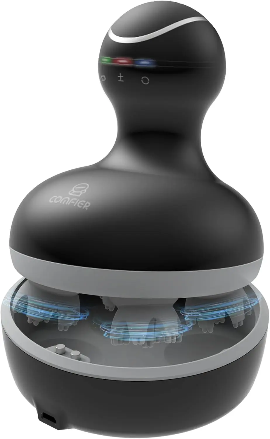 

Waterproof Electric Scalp Massager with Multi-Modes, Portable Head Scratcher for Hair Growth and Stress Relief