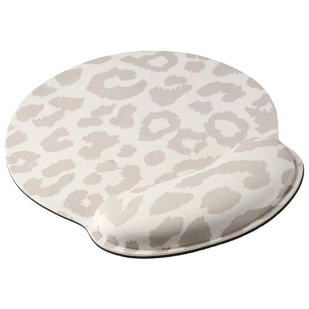 Water-proof Leopard Mouse Pad Gel Grey Mice Pad Ergonomic Non-Slip Base Mouse Mat Office
