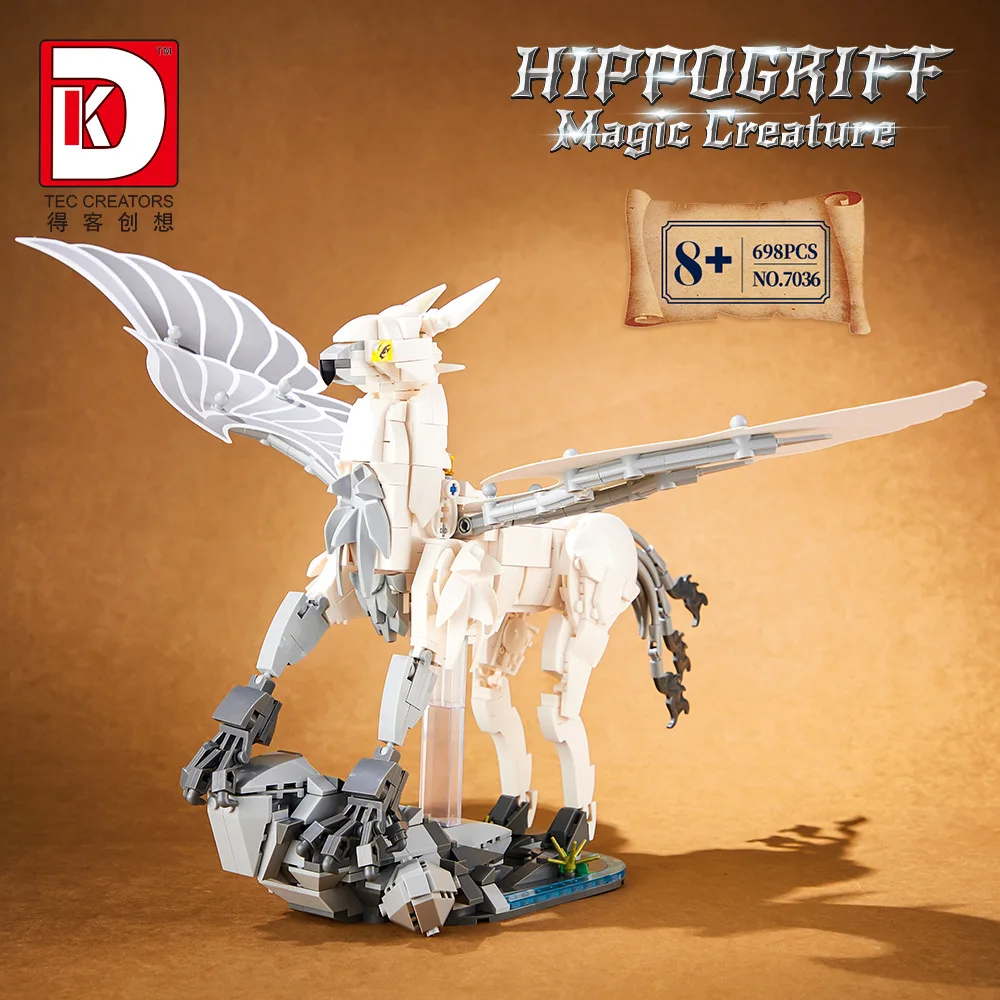 Harry Potter Hippogriff Building Blocks MOC Magic World Creature Assembly Model Mini Bricks Figure Toy For Kid Gift