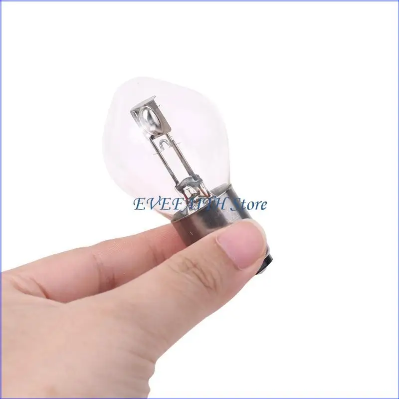 

124B 12V BA20D 35W Super White Bulb Light For Motorcycle Bike Moped ATV Headlight