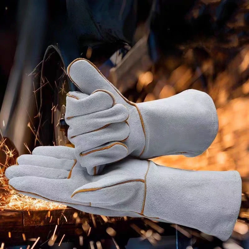 Thickened Multifunctional Welding Gloves Non Slip Gloves Welding and Maintenance Gloves for Work Industrial Protective Gloves